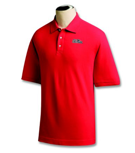 Ole Miss Rebels Men's Ace Polo - Red